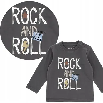 Chlapecké tričko Primigi dětské tričko s dlouhým rukávem bavlna šedé, velikost 92