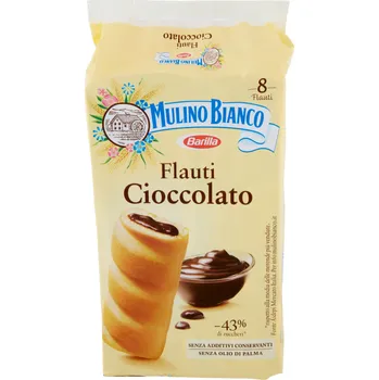 Mulino bianco flauti dezerty s čokoládovou náplní 280g