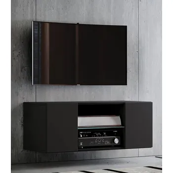 Koupelnový nábytek Vcm Nástěnná skříňka Jusa 95, černá