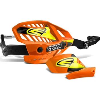 CYCRA chrániče páček hliníkové s upevněním (28,6mm) model ULTRA PROBEND Hcm (určené pro KTM/HUSQVARNA) barva oranžová (CYCRA chrániče páček hliníkové s upevněním (28,6mm) model ULTRA PROBEND Hcm (určené pro KTM/HUSQVARNA) barva oranžová)