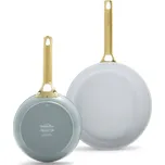 GreenPan PADOVA sada 2 nepřilnavých keramických pánví 20 + 26 cm, šedá + šedomodrá CC008478-001