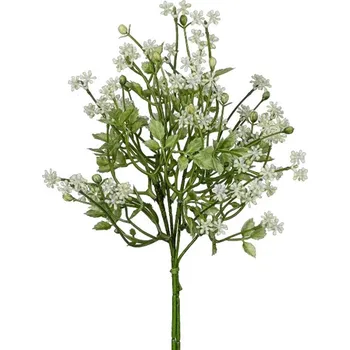 umělá květina Gasper Umělá větvička květiny Pumila 34 cm bílá