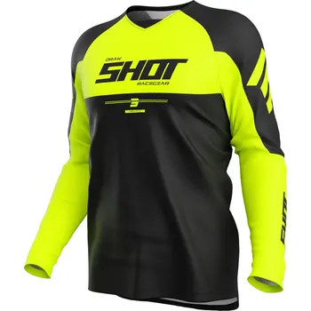 Moto dres Motokrosový dres Shot Draw Private fluo žlutý 4XL