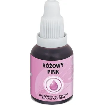 Potravinářské barvivo Airbrush barva tekutá Food Colours Pink (20 ml) Růžová