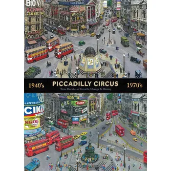 Puzzle Puzzle Piccadilly Circus napříč desetiletími 1000 dílků GIBSONS
