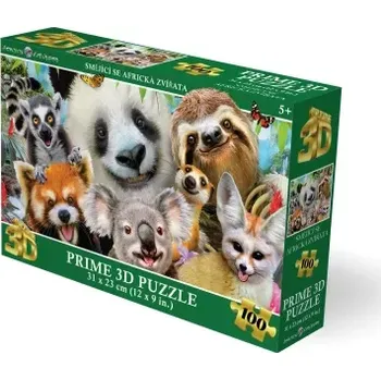 Puzzle 3D puzzle Smějící se africká zvířata