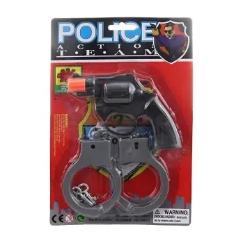 Dětská zbraň Plastová pistole na kapslíky s pouty, 8ranová