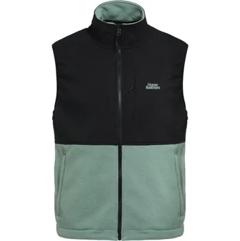 Pánská bunda Pánská fleecová vesta Horsefeathers DUVAL FLEECE VEST L Černá, Zelená
