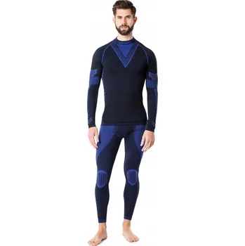 Pánské tričko Pánské termoaktivní prádlo KOMPLET triko a spodky černé / tmavě modré M