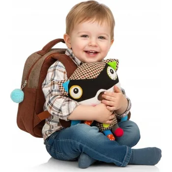 Městský batoh BATOH SZOP PLECACZEK DLA DZIECKA PLUSZOWY BATOH S ODNÍMATELNOU MASKOTOU MÝVALA