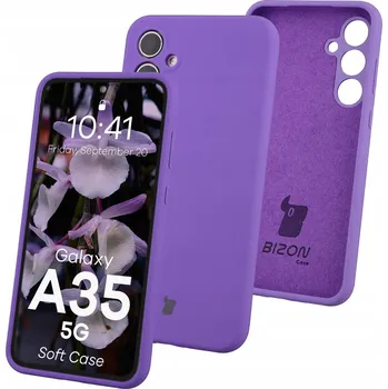 Pouzdro na mobilní telefon Zadní Kryt Bizon pro Samsung Galaxy A35 5G fialová