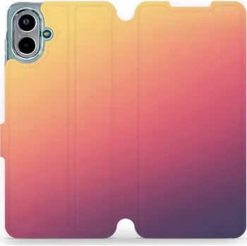 Pouzdro na mobilní telefon Flipové pouzdro Mobiwear - Samsung Galaxy A07 - VP66S Oranžový odstín (Knížkové flip pouzdro, obal, kryt na mobil Samsung Galaxy A07 - VP66S Oranžový odstín, materiál Umělá kůže + TPU - ochrana 360°, stojánek, silikonová vanička, magnetické zavírání)