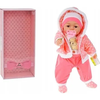 Panenka VELKÁ PANENKA 45 cm + PŘEDZOR INTERAKTIVNÍ ZPÍVÁ A DUDLÍK
