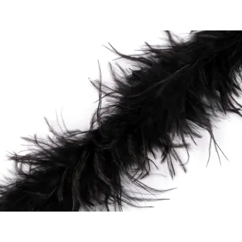 Stuha Boa - pštrosí peří 22 g délka 1,8 m Varianta: 2 černá, Balení: 1 ks