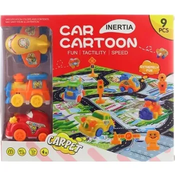 autíčko Sada koberec se silnicemi a autíčka
