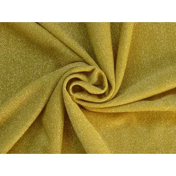 žlutá společenská látka se zlatými glittery 39