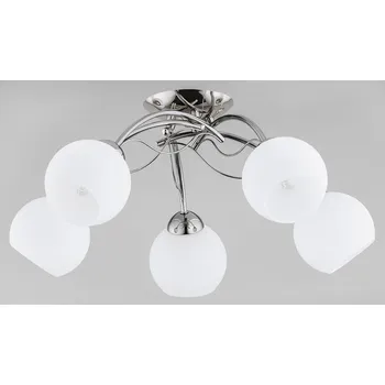 Stropní svítidlo DALLEN 5xE27 chrom, bílá stínidla Alfa 28345