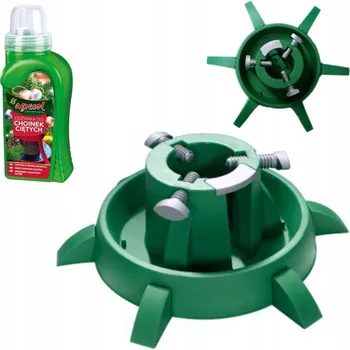 Stojánek na vánoční stromek Velký stojan na vánoční stromek XS pro stromky do 3 m + výživa pro řezané stromky