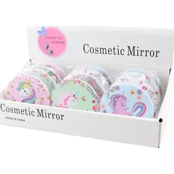 Kosmetické zrcátko Kulaté zrcátko s motivem jednorožce