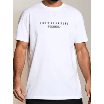 Pánské tričko Sinsay - Bavlněné tričko s nápisem - bílá - 874GP-00X - 874GP-00X-L