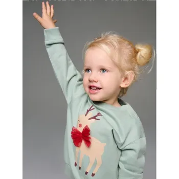 Dívčí mikina Sinsay - Bavlněná mikina s potiskem - zelená - 583GK-97X - 583GK-97X-80