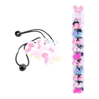Gumičky do vlasů jednorožec 2ks 10/bal