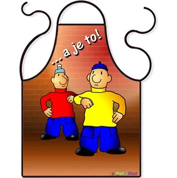 Kuchyňská zástěra Kuchyňská zástěra 55 x 72 cm Pat a Mat