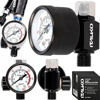 Příslušenství ke kompresoru Italko regulátor reduktor tlaku vzduchu 1/4" manometr 0-12 bar