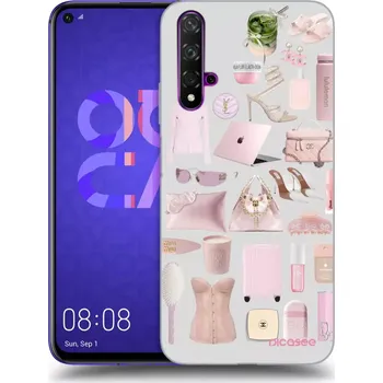Pouzdro na mobilní telefon Picasee silikonový průhledný obal pro Huawei Nova 5T - Glam Babe