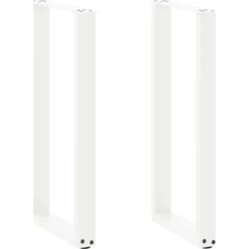 Stolová podnož OMAXI Nohy konzolového stolku ve tvaru U, 2 ks, bílé, 28 x (72-73) cm, ocel 311085