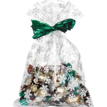 Dárková taška Vánoční dárkový sáček - transparent Frozen - 20 x 32 cm - 100 ks