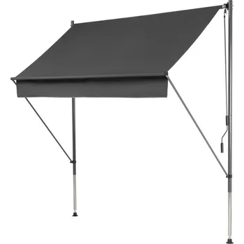 Stínicí technika Markýza upínací 2x1.5m antracitová LIVARNO