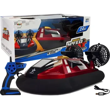 RC model auta RC podvozněný vznášedlo 2.4 GHz, 20 km/h, červené