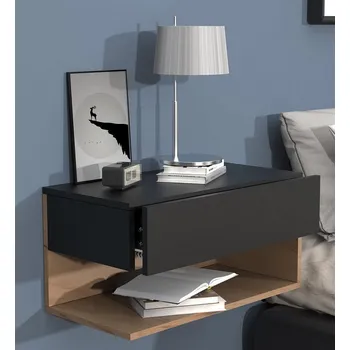 Komoda Vcm Nástěnná zásuvka Usal XL 60, černá