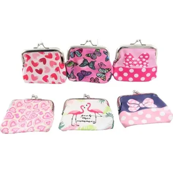 Peněženka Barevná dámská peněženka z koženky 9 × 8,5 cm