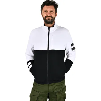 Pánský svetr ONEMORE 661 - TECH SWEATER MAN BLACK/WHITE/WHITE Velikost: XXL