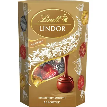 Čokoláda Lindor Mléčná, bílá a hořká čokoláda s jemnou krémovou náplní 137 g
