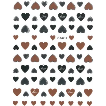 Samolepicí samolepicí na nehty BROWN ZD4214