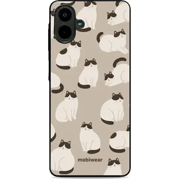 Pouzdro na mobilní telefon Lesklý kryt Mobiwear Glossy - Samsung Galaxy A07 - V160S Kočičáci (Prémiové lesklé pouzdro, obal, kryt Mobiwear Glossy na mobil Samsung Galaxy A07 - V160S Kočičáci, materiál Plast + TPU silikon - krytí po všech stranách, neošoupatelný potisk, tenké)