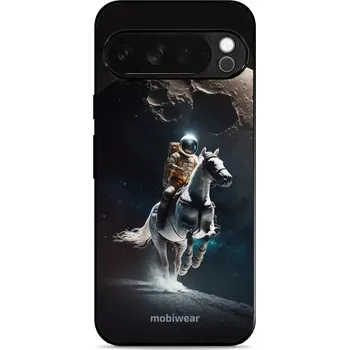 Pouzdro na mobilní telefon Lesklý kryt Mobiwear Glossy - Google Pixel 10 Pro XL - G004G Astronaut na koni (Prémiové lesklé pouzdro, obal, kryt Mobiwear Glossy na mobil Google Pixel 10 Pro XL - G004G Astronaut na koni, materiál Plast + TPU silikon - krytí po všech stranách,)
