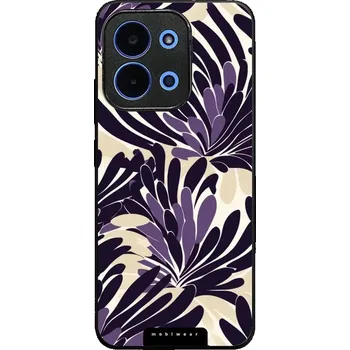 Pouzdro na mobilní telefon Lesklý kryt Mobiwear Glossy - Xiaomi Poco C85 - GA47G Fialová flóra (Prémiové lesklé pouzdro, obal, kryt Mobiwear Glossy na mobil Xiaomi Poco C85 - GA47G Fialová flóra, materiál Plast + TPU silikon - krytí po všech stranách, neošoupatelný potisk, tenké)