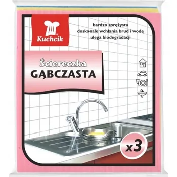 Utěrka Utěrka houbička Kuchcik v balení 3 ks, vícebarevná