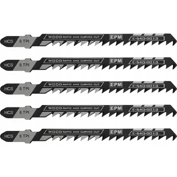 Pilový plátek PILOVÝ LIST DO PŘÍMOČÍ PILY 74 MM 6TPI DŘEVO T244D 5 KS E-540-0013 EPM