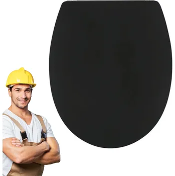 WC sedátko Sedátko na WC mísu černé, duroplast