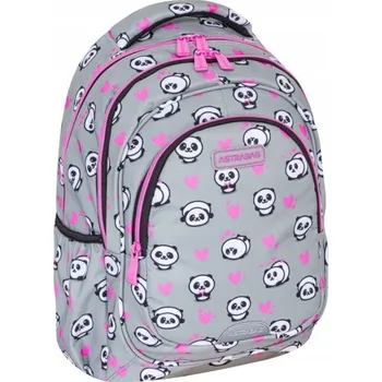 Školní batoh Školní batoh vícekomorový AstraBag bílý, černý, odstíny šedé a stříbrné, růžový, 20 l