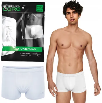 Boxerky Spodní Prádlo Boxerky Henderson bílé, velikost XXL