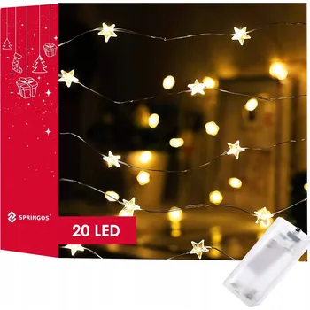 Vánoce Vánoční osvětlení na stromeček Springos do interiéru 2,2 m 11 - 20 světýlek
