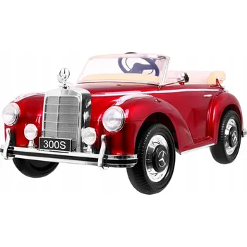 Dětské elektrovozidlo Elektrické autíčko Ramiz Mercedes Benz 300S červené, jednomístné, nosnost 30 kg, CE