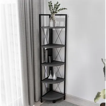 regál Vcm Rohový regál Insasi 5, antracit