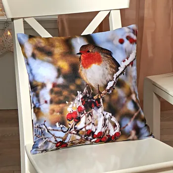 Polštář 3Pagen Povlak na polštář Ptáček 40 x 40 cm